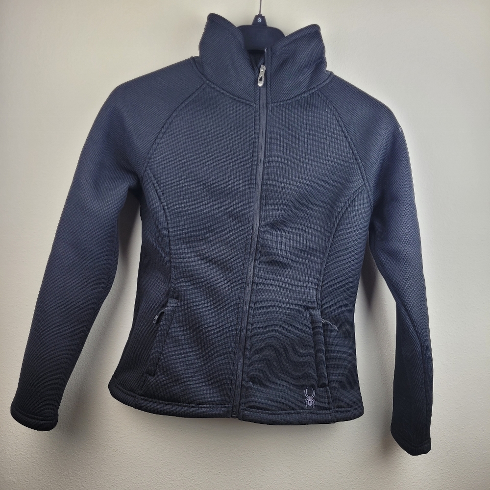 Spyder Stella Women's Sherpa Lined Knit Jacket Black Size M